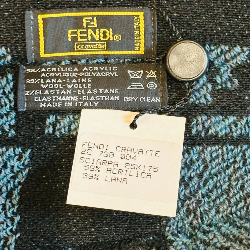 FENDI VINTAGE scarf with tags